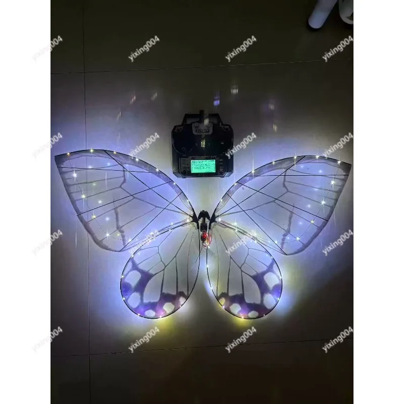 Remote Control Bionic Flapping Butterfly Toy Transparent Glass Wing Simulated Flying Decor Ornament
Remote Control Bionic Flapping Butterfly Toy Transparent Glass Wing Simulated Flying Decor Ornament