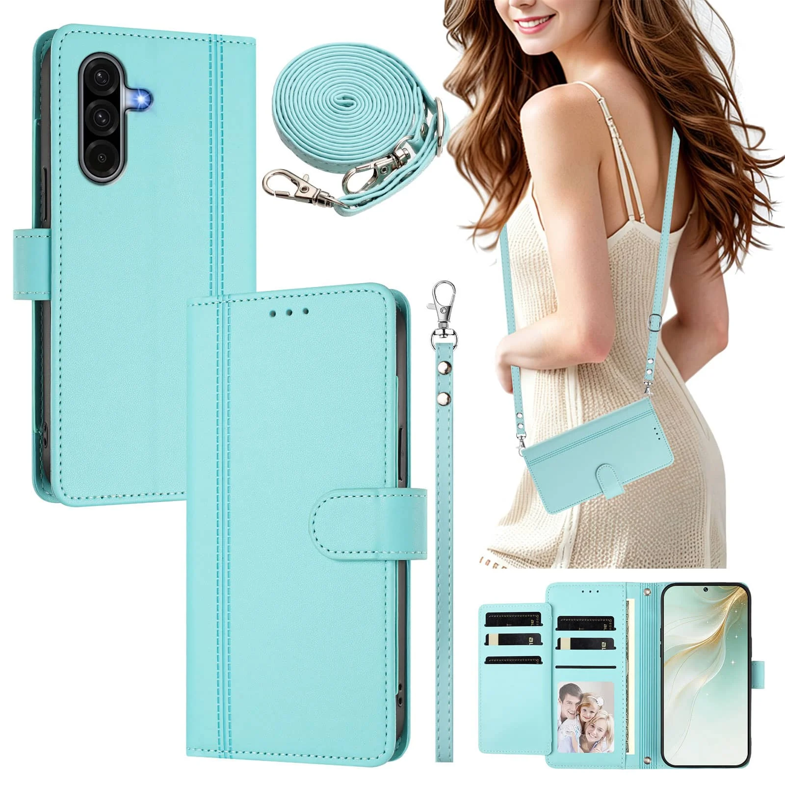 Wallet Case for Samsung Galaxy A17 A16 A15 A27 A26 A25 A22 A21 A20 A10 A07 A06 A05 Slim Flip Cover Magnetic Clasp Kickstand Case
Wallet Case for Samsung Galaxy A17 A16 A15 A27 A26 A25 A22 A21 A20 A10 A07 A06 A05 Slim Flip Cover Magnetic Clasp Kickstand Case