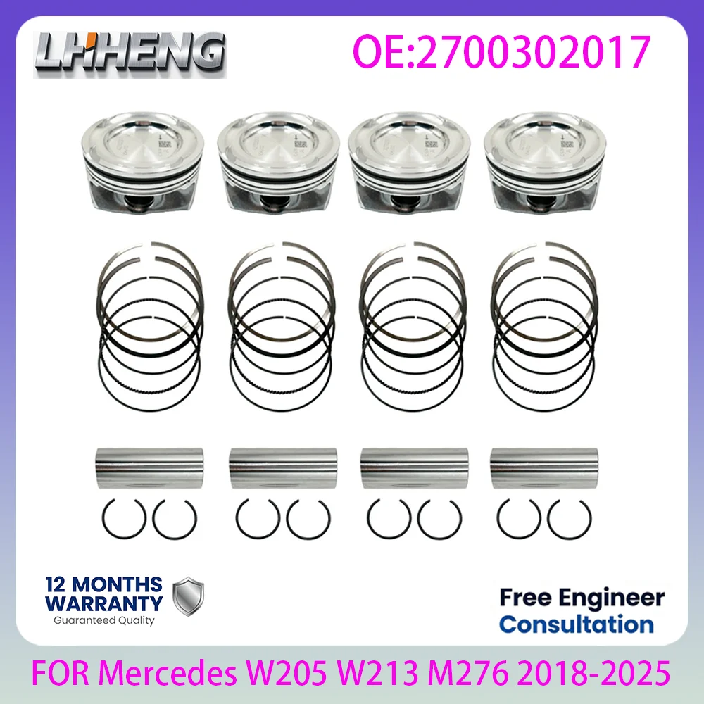 M264 ENGINE Piston With Ring Set For Mercedes Benz C E GLC GLE S Class W205 W213 X253 2.0L 2.0 L T L4 GAS 2018-2025 2640301800
M264 ENGINE Piston With Ring Set For Mercedes Benz C E GLC GLE S Class W205 W213 X253 2.0L 2.0 L T L4 GAS 2018-2025 2640301800