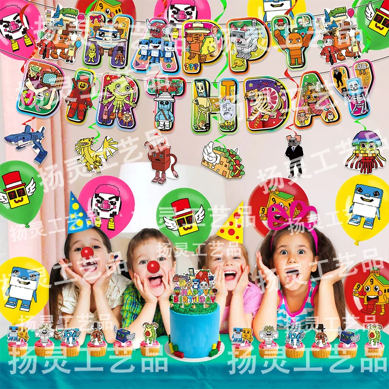 Steal a Brainrot Birthday Party Supplies Balloon Banner Backdrop Cake Topper Party Decoration Baby Shower
Steal a Brainrot Birthday Party Supplies Balloon Banner Backdrop Cake Topper Party Decoration Baby Shower