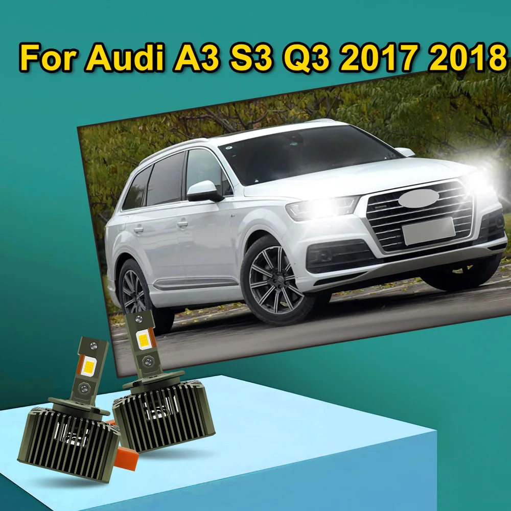 2x LED Headlights For Audi A3 S3 Q3 2017 2018 Canbus 30000LM D5S Auto Bulbs Two-sided 3570 CSP Chips 110W Car Front Head Lamp
2x LED Headlights For Audi A3 S3 Q3 2017 2018 Canbus 30000LM D5S Auto Bulbs Two-sided 3570 CSP Chips 110W Car Front Head Lamp