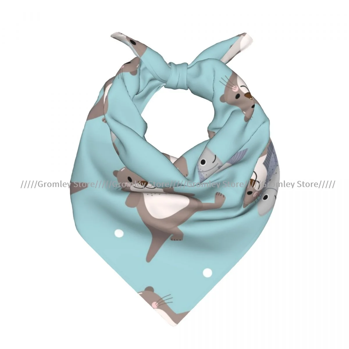 Cute Otter And Fish Square Scarf Soft Breathable Daily Kerchief
Cute Otter And Fish Square Scarf Soft Breathable Daily Kerchief