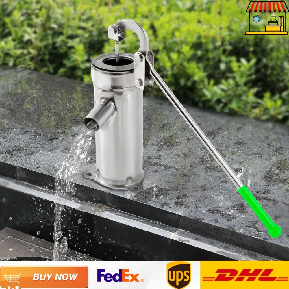 Manual Suction Pump Domestic Well Pump Stainless Steel Water Pump for Garden Home Yard Groundwater Suction
Manual Suction Pump Domestic Well Pump Stainless Steel Water Pump for Garden Home Yard Groundwater Suction