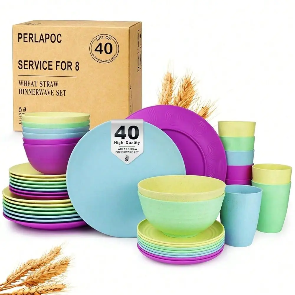 Wheat Straw Dinnerware Set Service For 8 Unbreakable Dinnerware Set Plates And Bowls Sets Dinner Plates Dessert Plate DrinFKing
Wheat Straw Dinnerware Set Service For 8 Unbreakable Dinnerware Set Plates And Bowls Sets Dinner Plates Dessert Plate DrinFKing