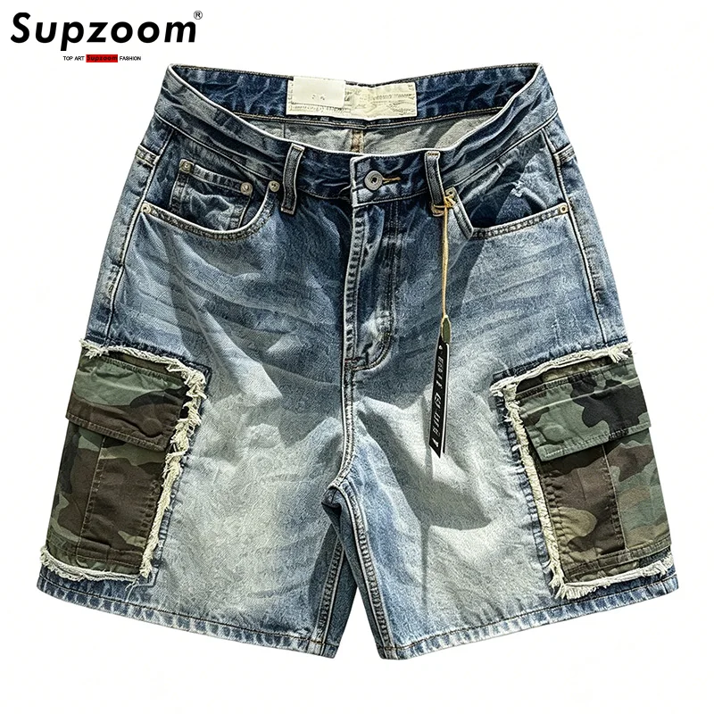 Supzoom New Arrival Hot Sale Top Fashion American Style Summer Camouflage Pocket High Quality Cargo Jeans Shorts Men
Supzoom New Arrival Hot Sale Top Fashion American Style Summer Camouflage Pocket High Quality Cargo Jeans Shorts Men