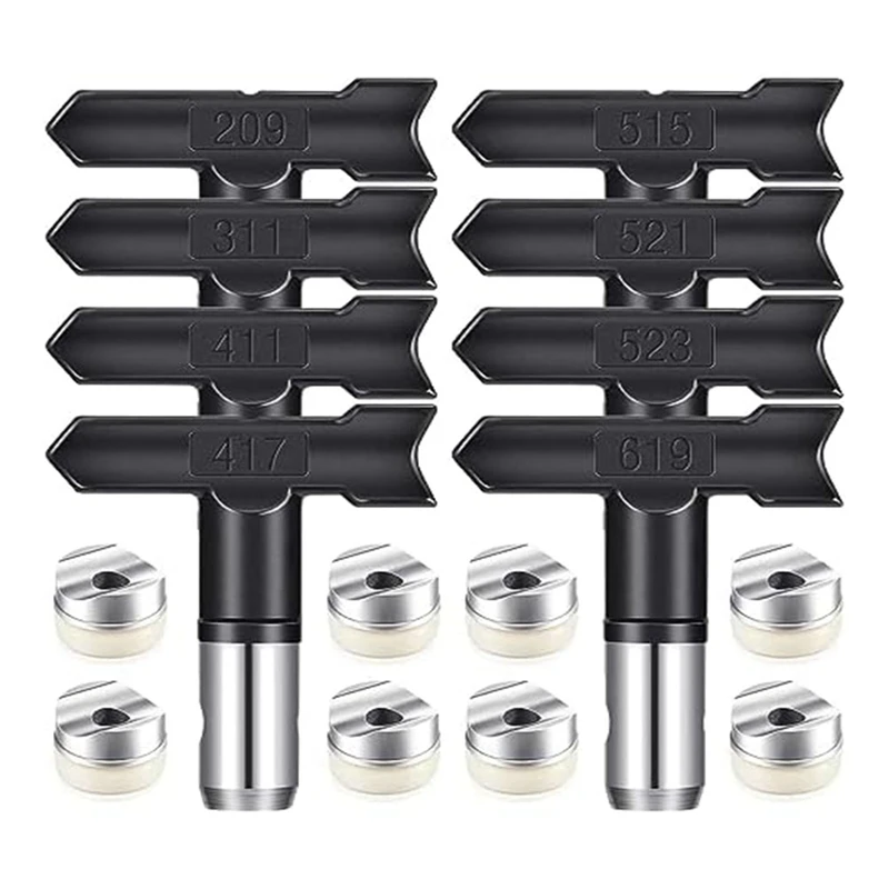 Spray Tip Nozzle Reversible Spray Head Airless Paint Sprayer Nozzle Tips Airless Paint Sprayer Parts For Home Building Durable
Spray Tip Nozzle Reversible Spray Head Airless Paint Sprayer Nozzle Tips Airless Paint Sprayer Parts For Home Building Durable