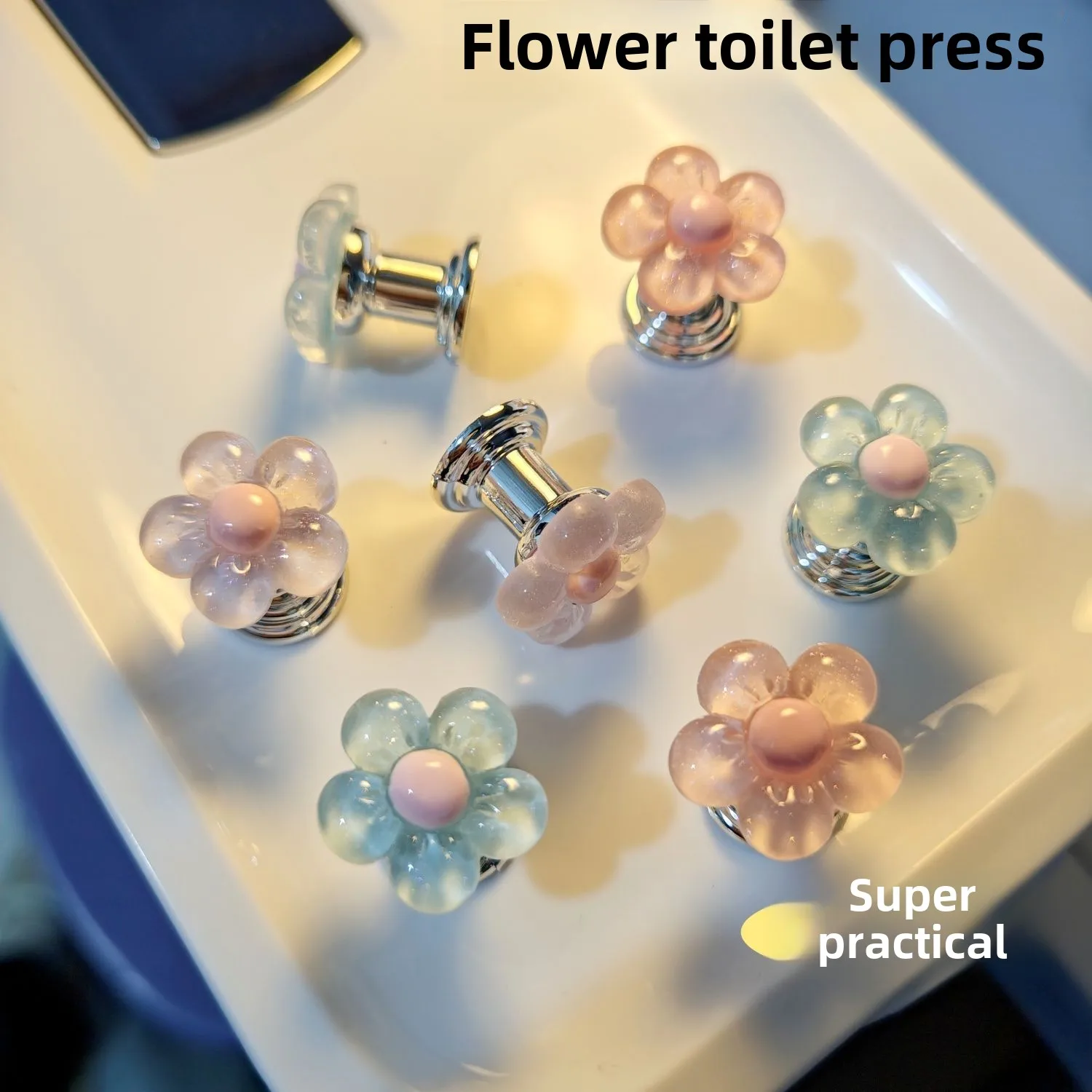 Flower Shape Self-Adhesive Toilet Press Button Resin Water Tank Drain Buttons Nail Protector Toilet Presser Bathroom Accessories
Flower Shape Self-Adhesive Toilet Press Button Resin Water Tank Drain Buttons Nail Protector Toilet Presser Bathroom Accessories