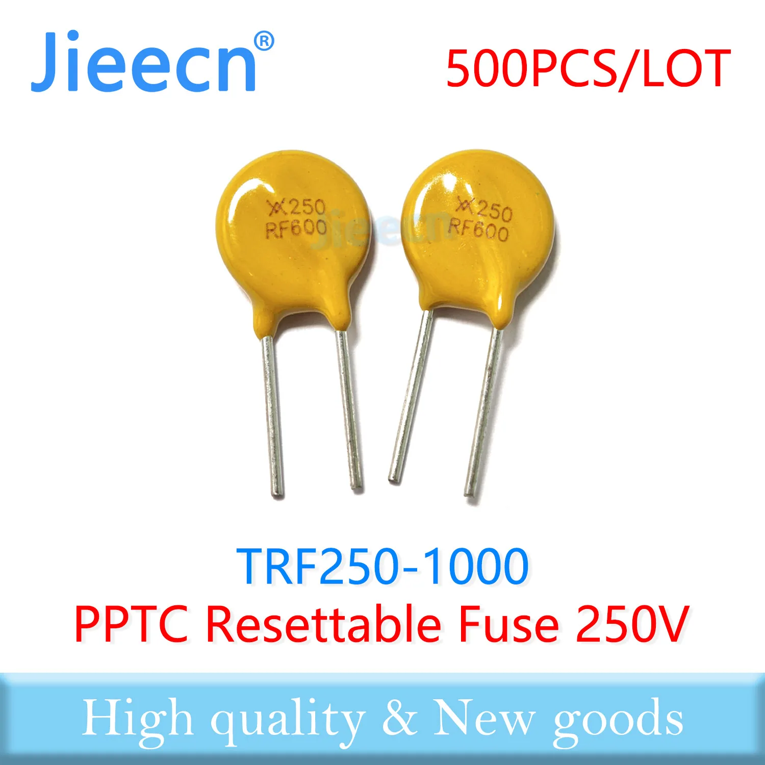 1000PCS Jieecn TRF250-1000 JK250-1000U X250RF1000 Resettable Fuse PPTC TRF250 X250RF JK250 DIP Chinese High Quality 1A 250V
1000PCS Jieecn TRF250-1000 JK250-1000U X250RF1000 Resettable Fuse PPTC TRF250 X250RF JK250 DIP Chinese High Quality 1A 250V