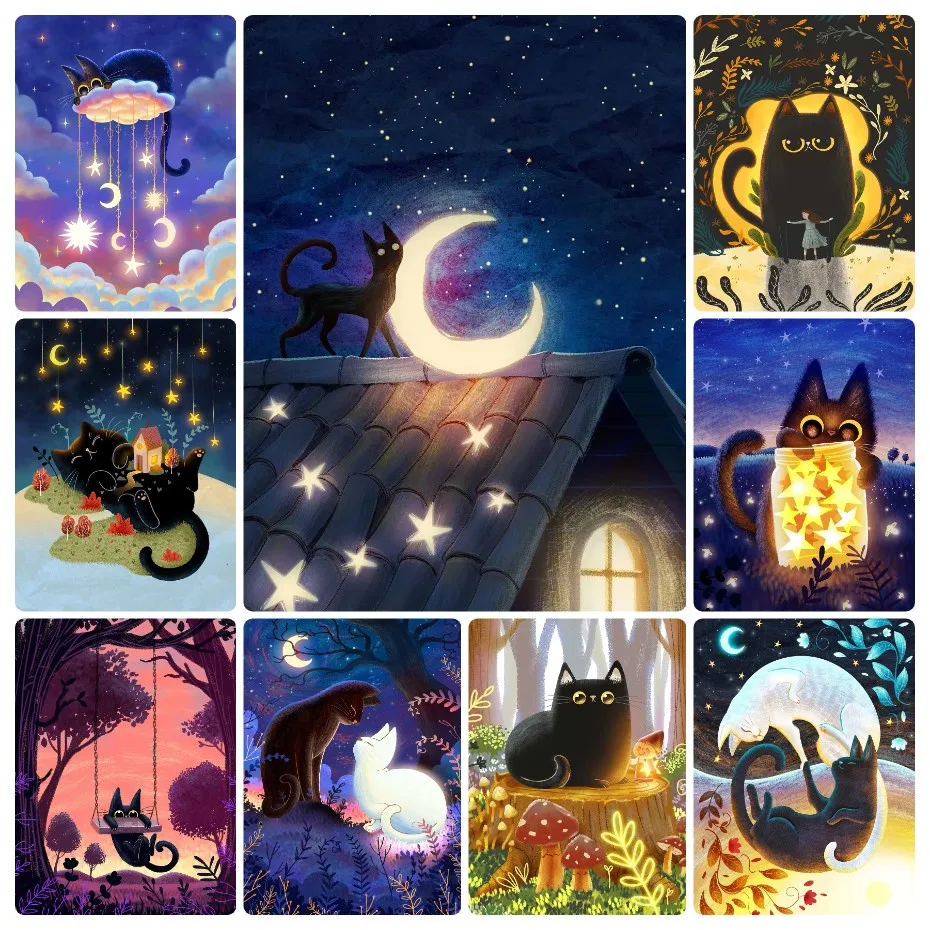 Funny Black Cat Starry Sky Jigsaw Puzzles DIY Puzzle Games Family Fun Puzzles Educational Toys Gifts for Teenagers and Adults
Funny Black Cat Starry Sky Jigsaw Puzzles DIY Puzzle Games Family Fun Puzzles Educational Toys Gifts for Teenagers and Adults