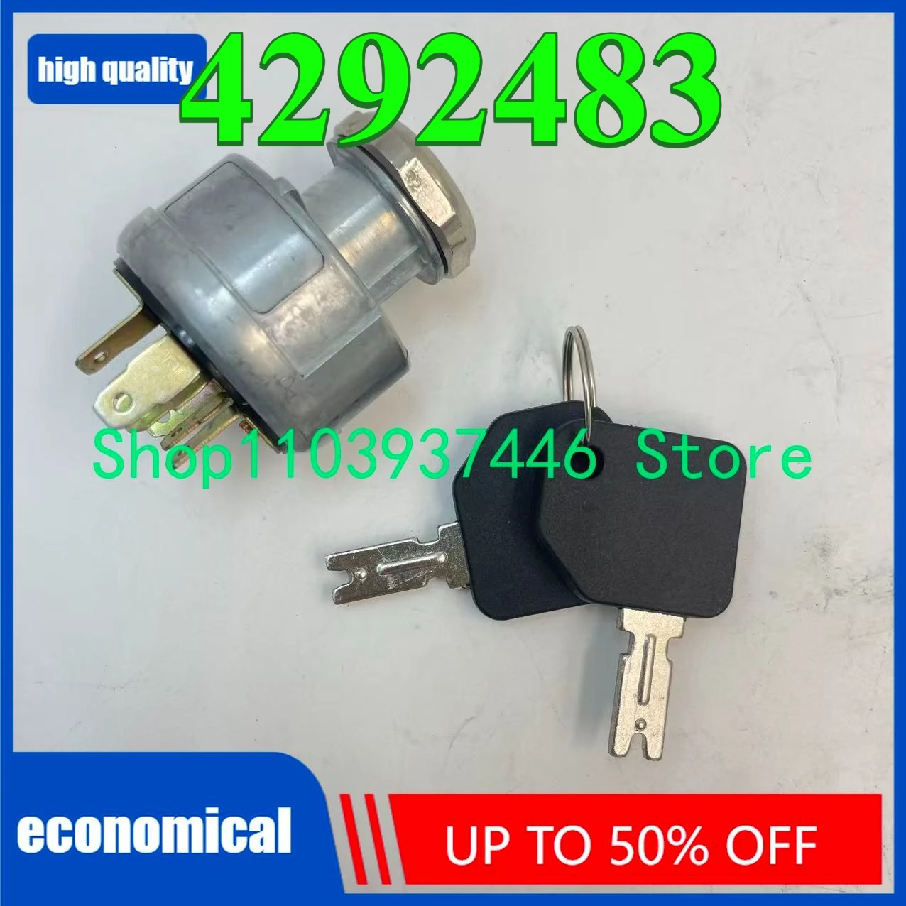 4292483 Для вилочного погрузчика Hyster Pollak 4292483, переключатель зажигания
4292483 Для вилочного погрузчика Hyster Pollak 4292483, переключатель зажигания