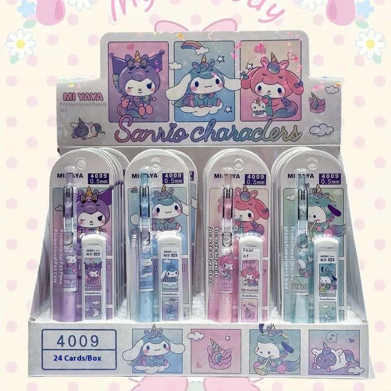 Sanrio 24Pcs Mechanical Pencil Cartoon Set Kuromi Cinnamoroll Hello Kitty Cut Free Press Pencil Students Learn Stationery
Sanrio 24Pcs Mechanical Pencil Cartoon Set Kuromi Cinnamoroll Hello Kitty Cut Free Press Pencil Students Learn Stationery