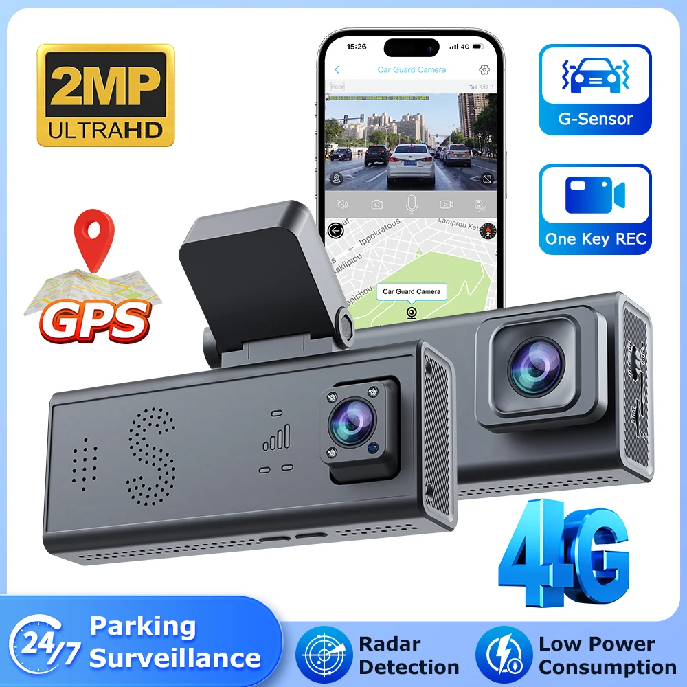 SHIWOJIA 2MP 4G Dash Cam for Car Front And Rear Dual Lens GPS Car Camera Human Detection Video Surveillance 24/7 Parking Monitor
SHIWOJIA 2MP 4G Dash Cam for Car Front And Rear Dual Lens GPS Car Camera Human Detection Video Surveillance 24/7 Parking Monitor