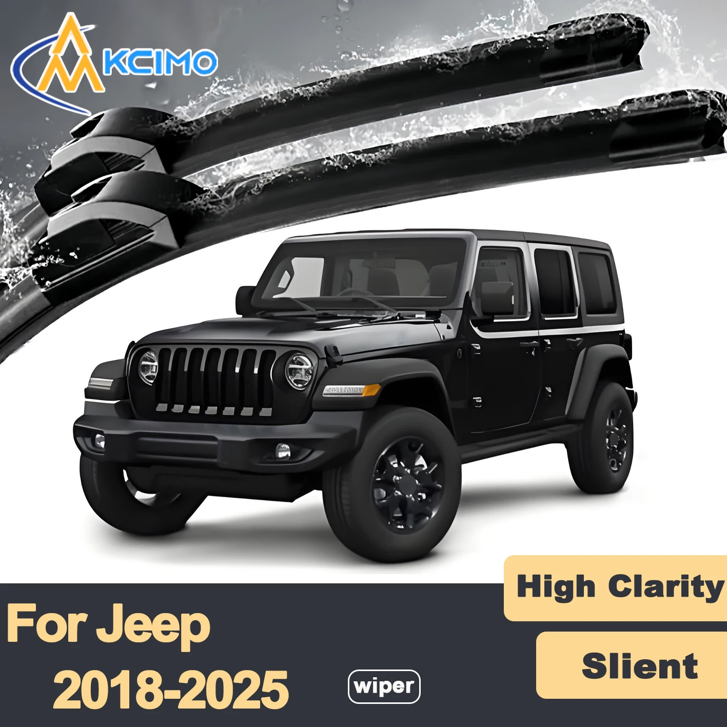 Premium Rubber Durable Silent Windshield Wiper Blades 2pcs for Jeep Wrangler JL 2018-2025 Front Wiper Blades Set
Premium Rubber Durable Silent Windshield Wiper Blades 2pcs for Jeep Wrangler JL 2018-2025 Front Wiper Blades Set