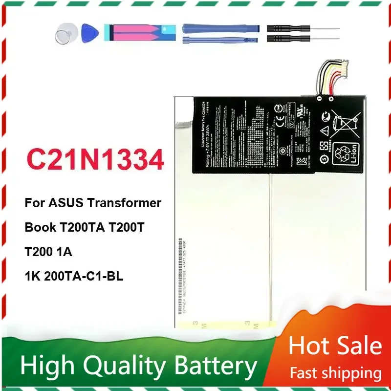 C21N1334 Laptop Battery for ASUS Transformer Book T200TA T200TA-1A T200TA-1K T200TA-1R 200TA-C1-BL Tablet PC 7.6V 38WH Bateria
C21N1334 Laptop Battery for ASUS Transformer Book T200TA T200TA-1A T200TA-1K T200TA-1R 200TA-C1-BL Tablet PC 7.6V 38WH Bateria