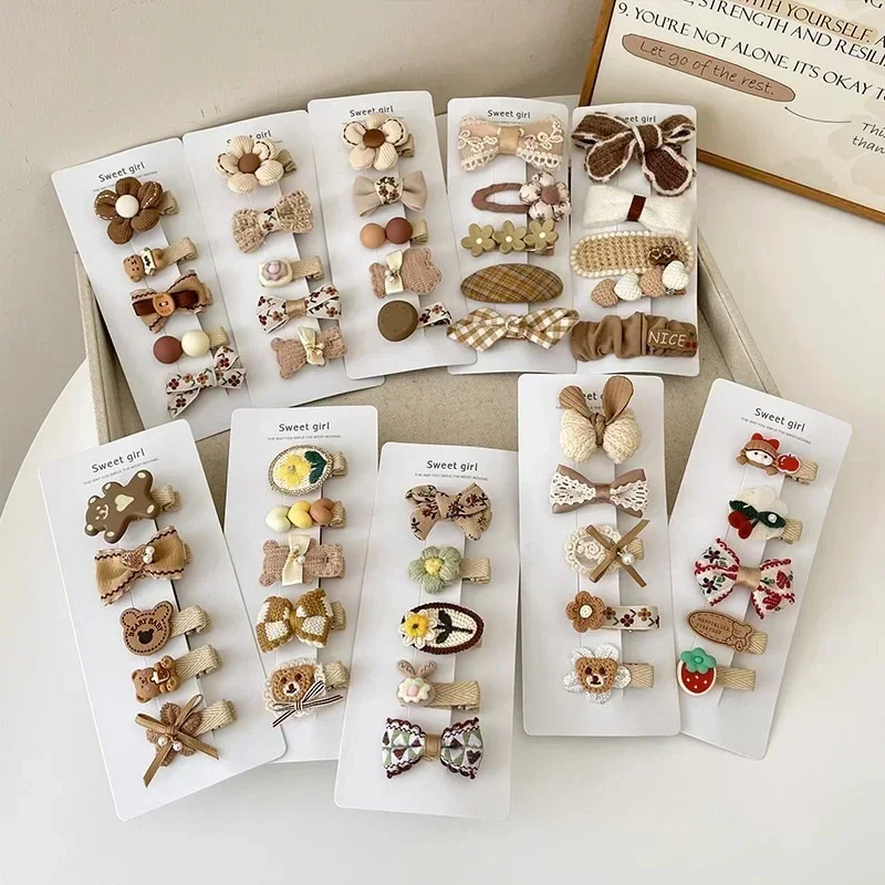5pcs Sweet Kids Hair Clip Beige Coffee Color Series Plush Hairpin for Toddler Autumn Winter Kawaii Bowknot Headwear for Girl
5pcs Sweet Kids Hair Clip Beige Coffee Color Series Plush Hairpin for Toddler Autumn Winter Kawaii Bowknot Headwear for Girl