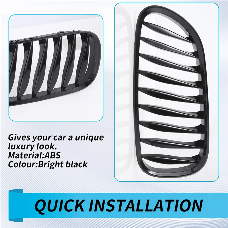 E85 Grille, Front Replacement Kidney Grill For BMW Z Series Z4/E85 2003-2008(Gloss Black)
E85 Grille, Front Replacement Kidney Grill For BMW Z Series Z4/E85 2003-2008(Gloss Black)