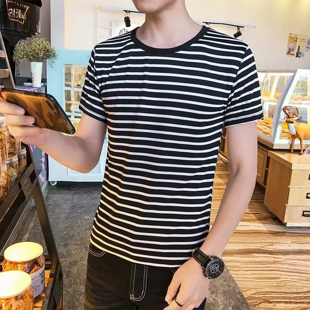Short Sleeve T-Shirt 1pcs Casual Clothing Accessories Streetwear Stripe Slim Fit High Quality 2022 NEW Fashion
Short Sleeve T-Shirt 1pcs Casual Clothing Accessories Streetwear Stripe Slim Fit High Quality 2022 NEW Fashion