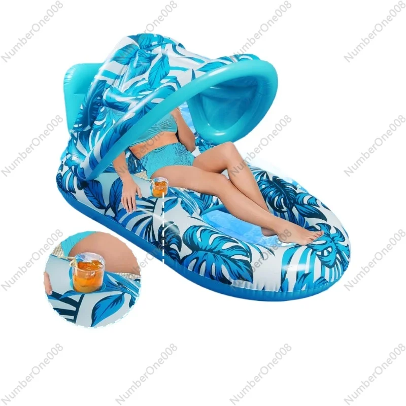 Sunshade floating bed swimming ring Adult water lounger playing water artifact inflatable sofa swimming
Sunshade floating bed swimming ring Adult water lounger playing water artifact inflatable sofa swimming