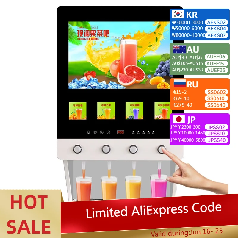 J-40ST Beverage Machine Commercial Hot and Cold Coffee Milk Tea All-in-one Machine Buffet Automatic Fresh Juice Cold Drink Machi
J-40ST Beverage Machine Commercial Hot and Cold Coffee Milk Tea All-in-one Machine Buffet Automatic Fresh Juice Cold Drink Machi