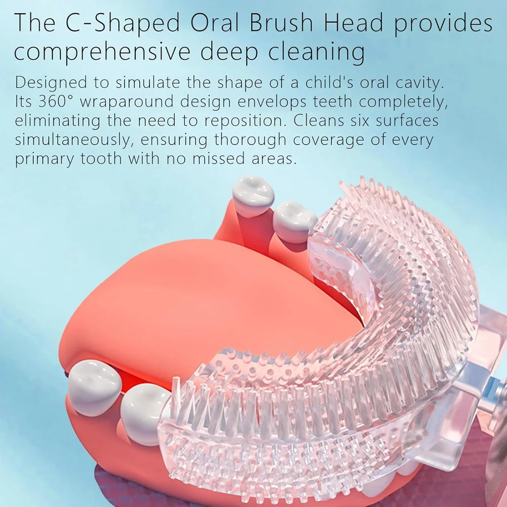 FGGS-Kids U Shaped Electric Toothbrush, Multi-Mode High-Frequency Sonic Vibration Toothbrush, (2-12 Years Old)
FGGS-Kids U Shaped Electric Toothbrush, Multi-Mode High-Frequency Sonic Vibration Toothbrush, (2-12 Years Old)