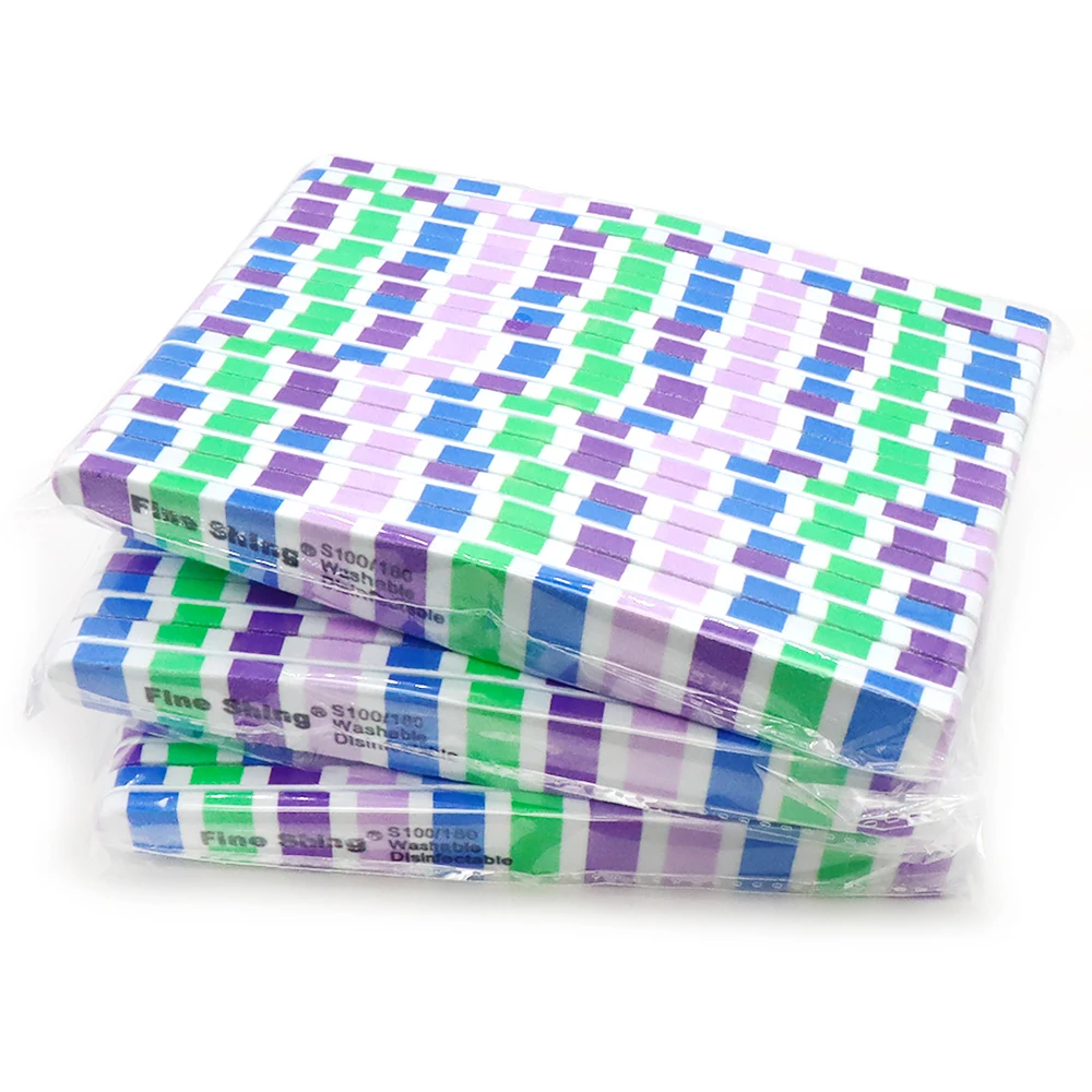 50 шт. моющихся пилочек для ногтей, двусторонние, с цветными полосками, зернистость 100/180, губчатые пилочки-буферы для наращивания ногтей гелем
50 шт. моющихся пилочек для ногтей, двусторонние, с цветными полосками, зернистость 100/180, губчатые пилочки-буферы для наращивания ногтей гелем