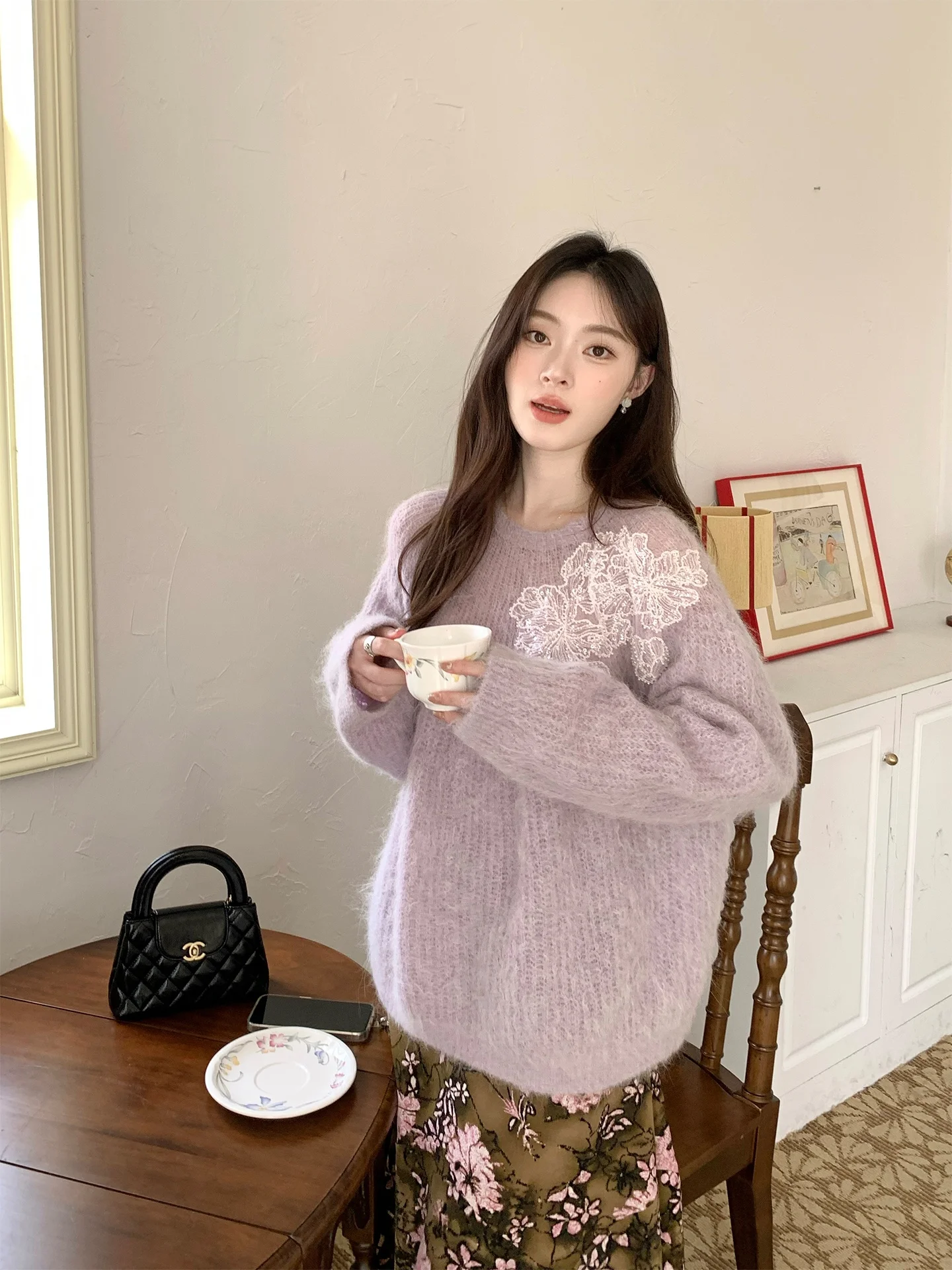 INON Women's Knitted Alpaca Doll Sweater Loose Fit Overhead Sle Autumn Winter Ele Lazy Heavy Work Slimming Sweater
INON Women's Knitted Alpaca Doll Sweater Loose Fit Overhead Sle Autumn Winter Ele Lazy Heavy Work Slimming Sweater