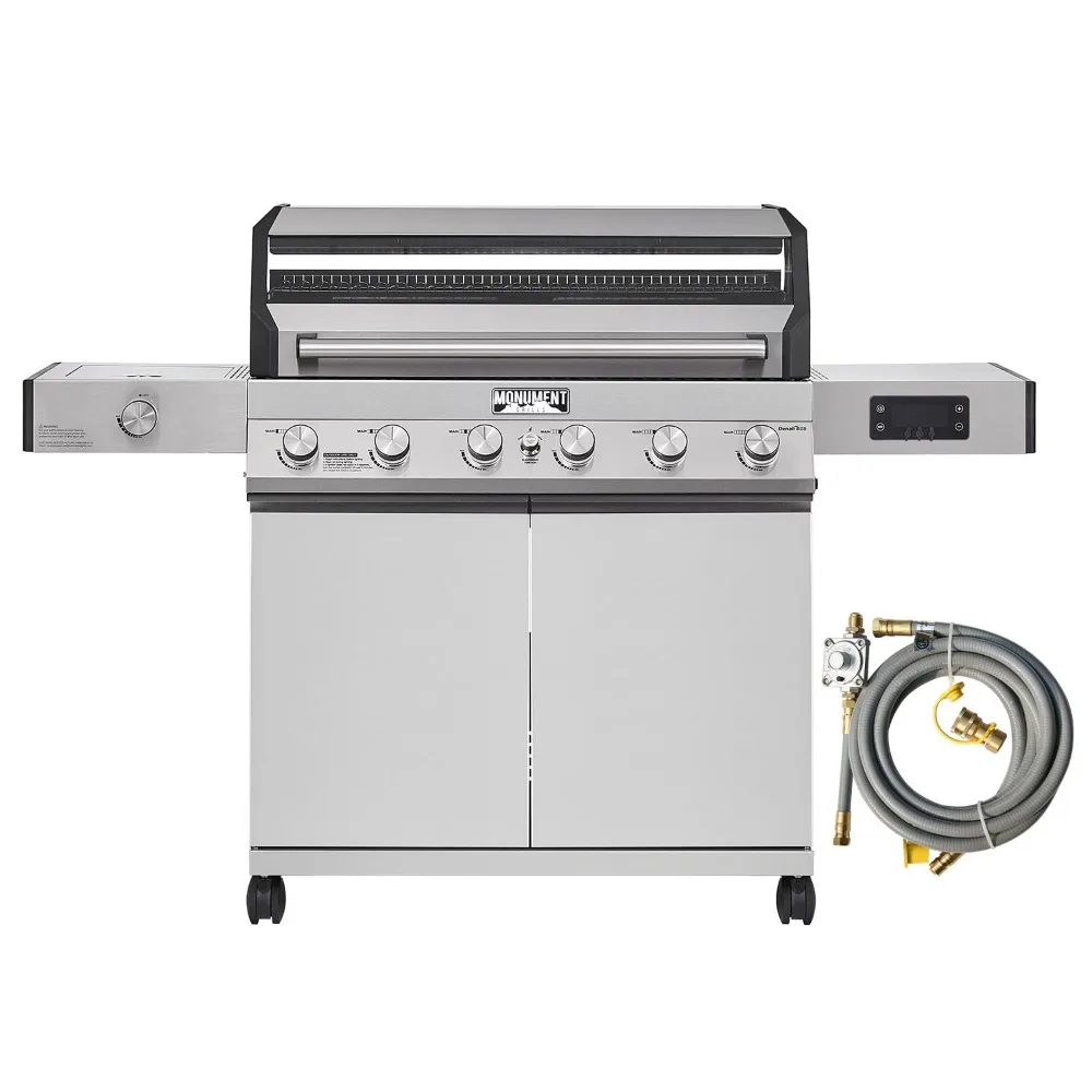 6-burner Convertible Natural Gas Smart Grill with Conversion Kit, Customizable
6-burner Convertible Natural Gas Smart Grill with Conversion Kit, Customizable