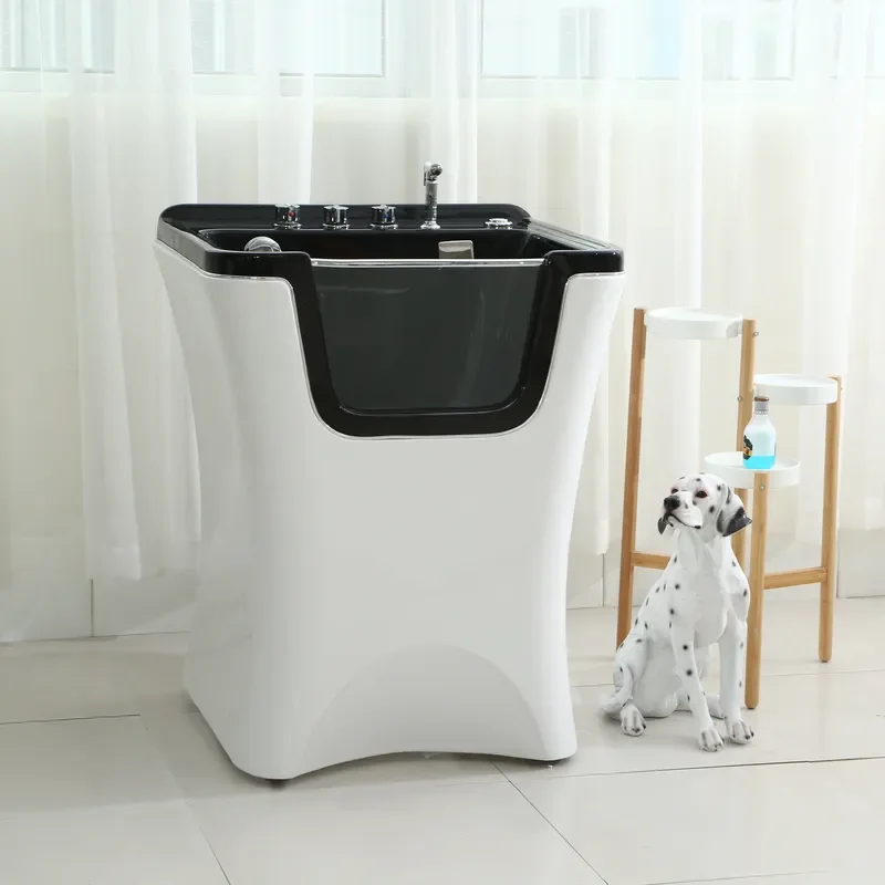 Modern Rectangle Freestanding Dog Hot Tub with Air Massage LED Bubble Ozone Function Wash Machine for Contemporary Design
Modern Rectangle Freestanding Dog Hot Tub with Air Massage LED Bubble Ozone Function Wash Machine for Contemporary Design