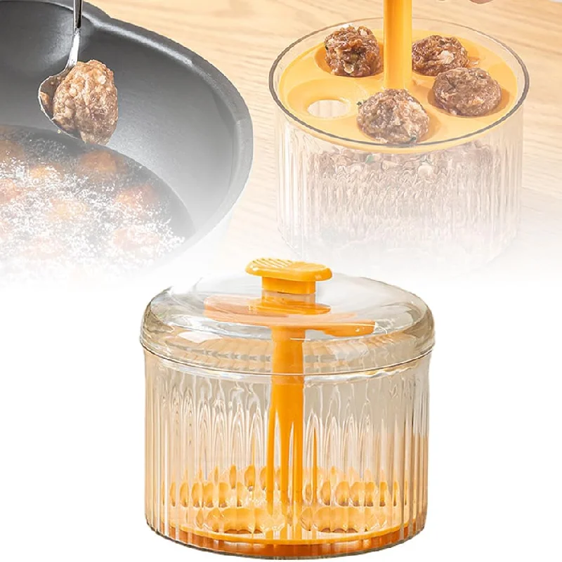Creative Kitchen DIY Meatball Making Set,Manual Meatball Maker with Container,5 Balls Meatball Maker Tool Kitchen Meatball Mold
Creative Kitchen DIY Meatball Making Set,Manual Meatball Maker with Container,5 Balls Meatball Maker Tool Kitchen Meatball Mold