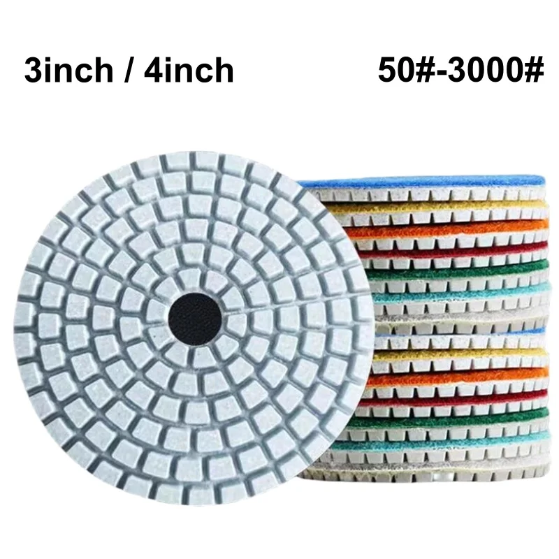 2/5/10Pcs 3inch 4inch Diamond Polishing Pads Wet Polishing Disc for Sanding Granite Marble Quartz Tile Glass Grinding Buff Discs
2/5/10Pcs 3inch 4inch Diamond Polishing Pads Wet Polishing Disc for Sanding Granite Marble Quartz Tile Glass Grinding Buff Discs