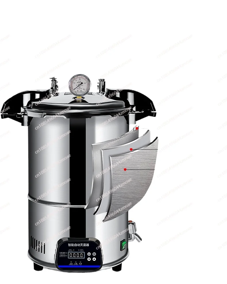 8L/12L Portable Stainless Steel Heating Autoclave High Pressure Sterilizer Sterilization Pot Pressure Steam Sterilizer Pot 
8L/12L Portable Stainless Steel Heating Autoclave High Pressure Sterilizer Sterilization Pot Pressure Steam Sterilizer Pot