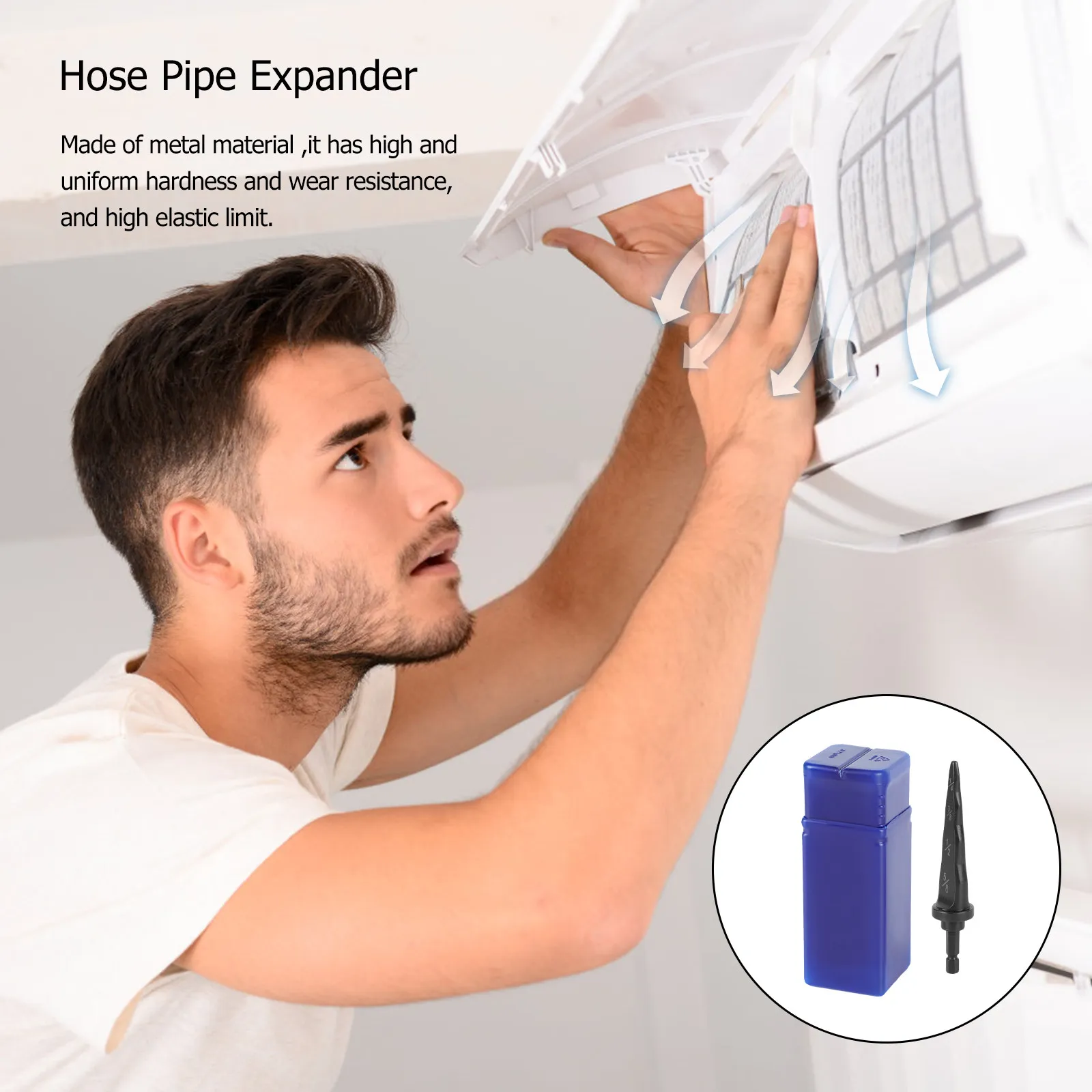 Electric Swaging Hexagonal Handle For Air Conditioner Copper Tube Expanding Metal Flaring Tool Hvac Pipe Expander Repair
Electric Swaging Hexagonal Handle For Air Conditioner Copper Tube Expanding Metal Flaring Tool Hvac Pipe Expander Repair