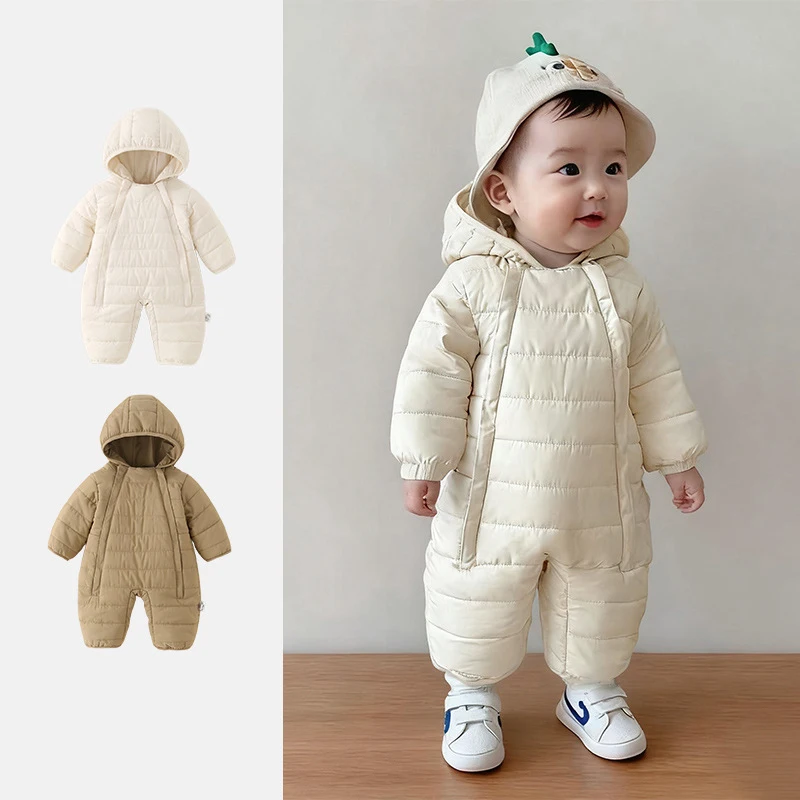 New Winter Toddler Boy Jumpsuits Solid Color Thicken Warm Hooded Newborn Boy Bodysuit Overalls Simple 0-3Y Boy Jumpsuits Outwear
New Winter Toddler Boy Jumpsuits Solid Color Thicken Warm Hooded Newborn Boy Bodysuit Overalls Simple 0-3Y Boy Jumpsuits Outwear