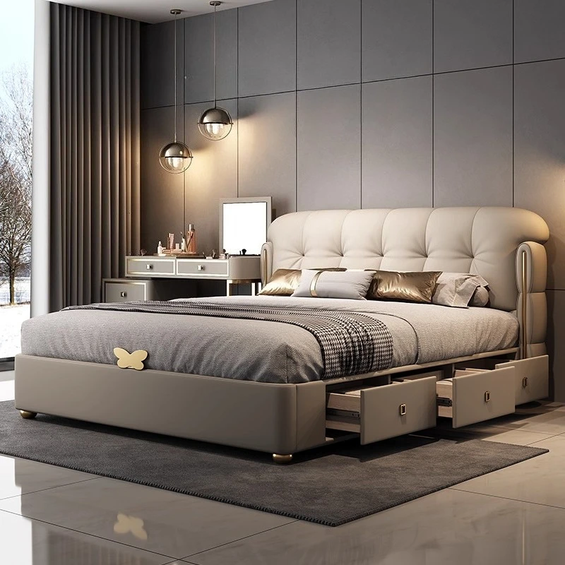 king size leather bed 2 people 180x200cm with 3 drawers soft comfortable Double bed luxury letto matrimoniale bedroom furniture
king size leather bed 2 people 180x200cm with 3 drawers soft comfortable Double bed luxury letto matrimoniale bedroom furniture