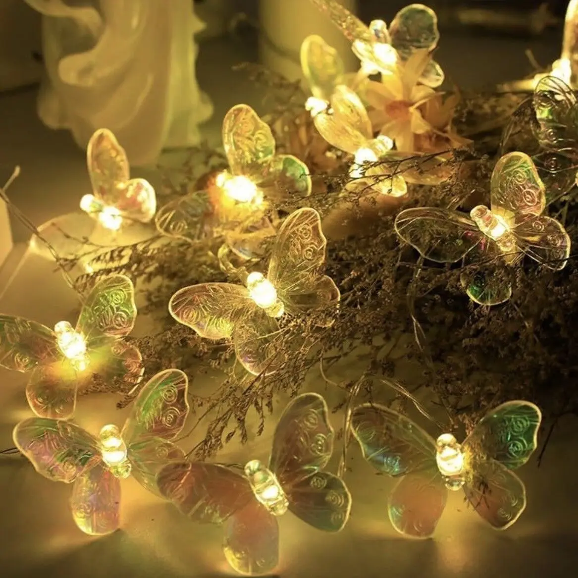 Waterproof Solar LED Butterfly Light String Warm White Multi Color Outdoor Patio Camping Ambient Lamp
Waterproof Solar LED Butterfly Light String Warm White Multi Color Outdoor Patio Camping Ambient Lamp