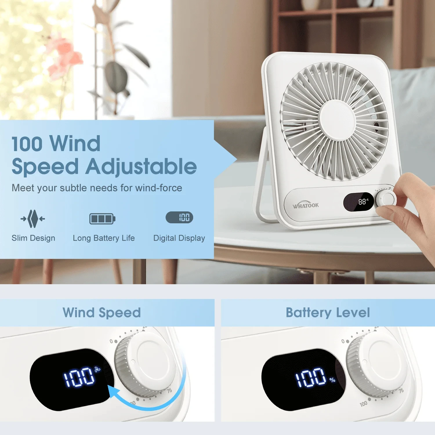 Portable Desk Fan Mini Foldable Table Fan With 100 Gear USB Rechargerable Wall Hanging Fan Student Desktop Fan For Office Home
Portable Desk Fan Mini Foldable Table Fan With 100 Gear USB Rechargerable Wall Hanging Fan Student Desktop Fan For Office Home
