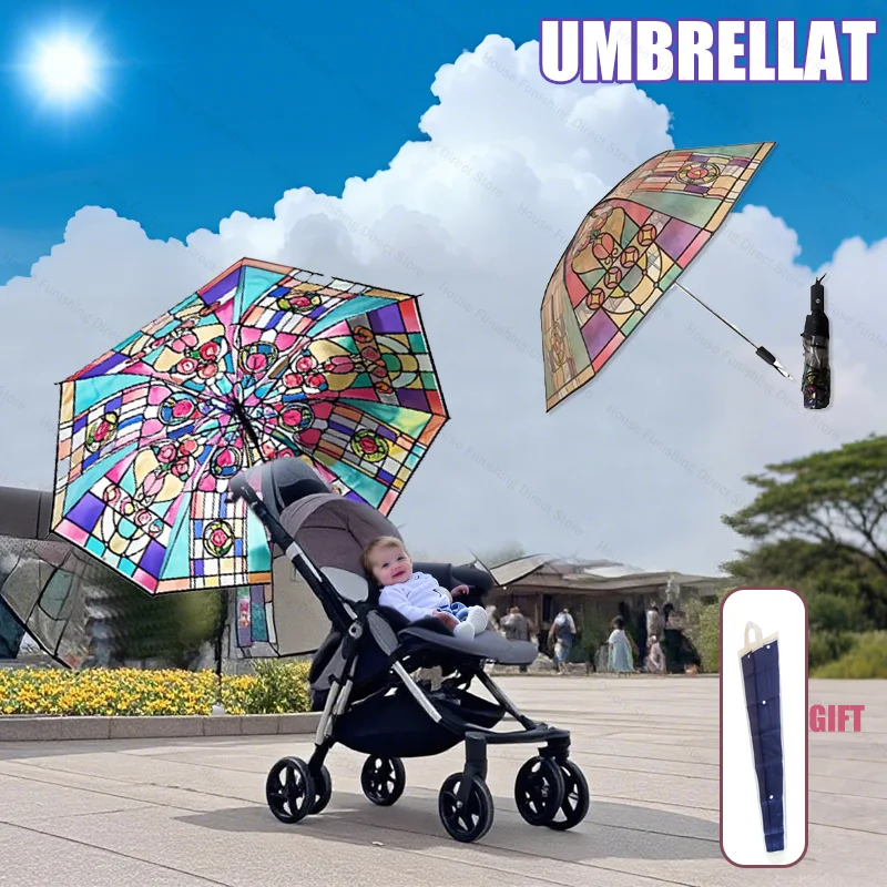 3/2/1Sets Compact Automatic and Manual Umbrellas Clear Canopy Lightweight for Baby Stroller Rain Protection Retro Color Design
3/2/1Sets Compact Automatic and Manual Umbrellas Clear Canopy Lightweight for Baby Stroller Rain Protection Retro Color Design