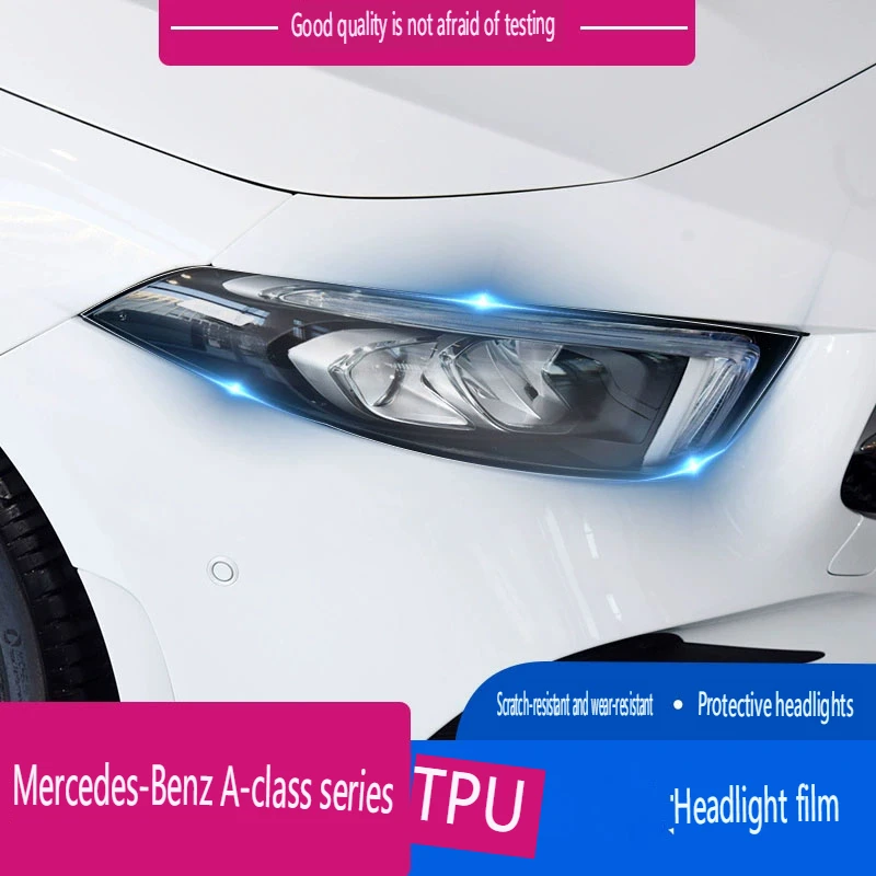 Front Headlamp Film for Mercedes Benz A Class A180 TPU Transparent Protection Film Headlight Trim Strips Car Sticker Accessories
Front Headlamp Film for Mercedes Benz A Class A180 TPU Transparent Protection Film Headlight Trim Strips Car Sticker Accessories