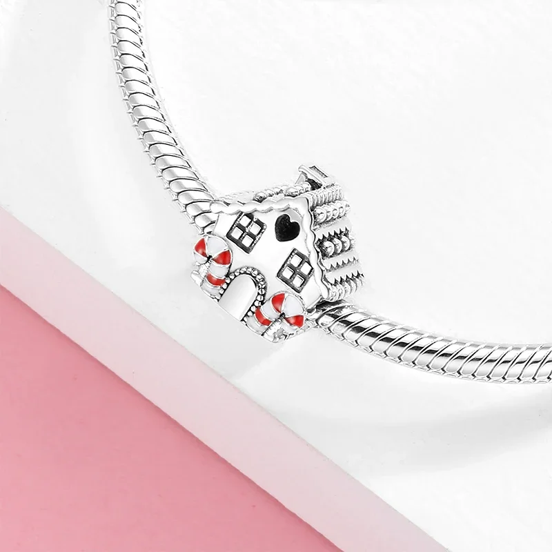 KATAOKA 925 Sterling Silver Christmas Cane Love Family House Red Charm Beads Fit Original Bracelet Diy Jewelry Accessories Beads
KATAOKA 925 Sterling Silver Christmas Cane Love Family House Red Charm Beads Fit Original Bracelet Diy Jewelry Accessories Beads