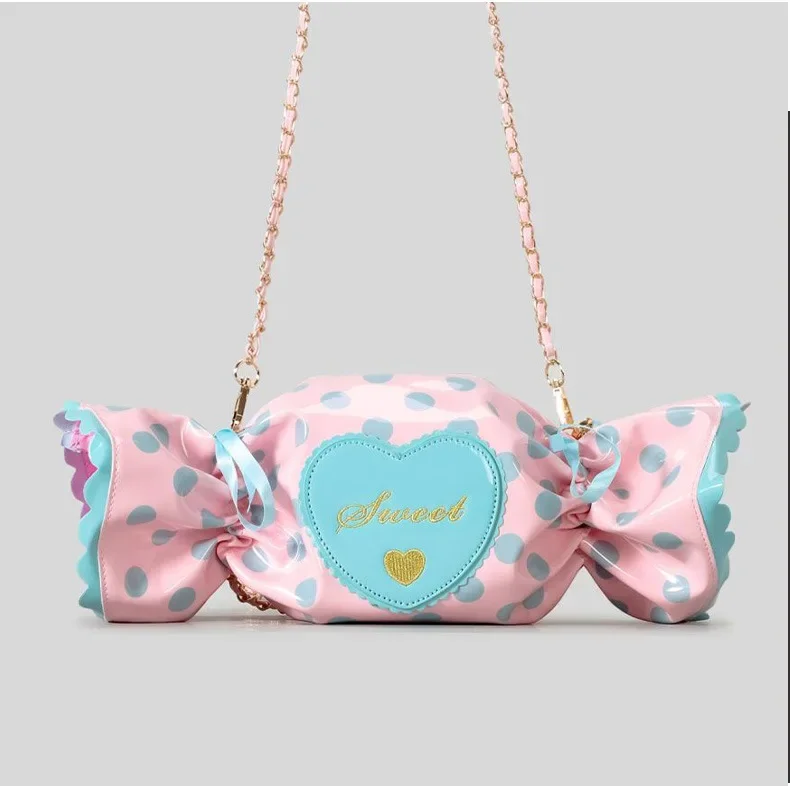 Cute Candy Design Crossbody Bag for Women Creative Funny Shoulder Bags Colorful Pvc Bag for Girls Harajuku Love Hearts Purses
Cute Candy Design Crossbody Bag for Women Creative Funny Shoulder Bags Colorful Pvc Bag for Girls Harajuku Love Hearts Purses