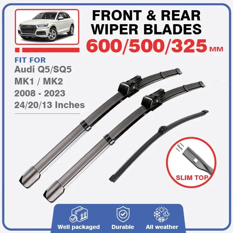 Front Rear Wiper Blades For Audi Q5 SQ5 MK1 MK2 S Line 2008 - 2023 8R 80A Windshield Windscreen Accessories 2010 2018 2019 2009
Front Rear Wiper Blades For Audi Q5 SQ5 MK1 MK2 S Line 2008 - 2023 8R 80A Windshield Windscreen Accessories 2010 2018 2019 2009