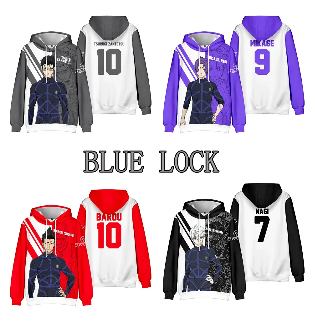 BLUE LOCK 3D Hoodies Men Sweatshirts Women Unisex Tops Fashion Kids Comic Hooded Casual Boys Girls Anime Children's Pullovers
BLUE LOCK 3D Hoodies Men Sweatshirts Women Unisex Tops Fashion Kids Comic Hooded Casual Boys Girls Anime Children's Pullovers