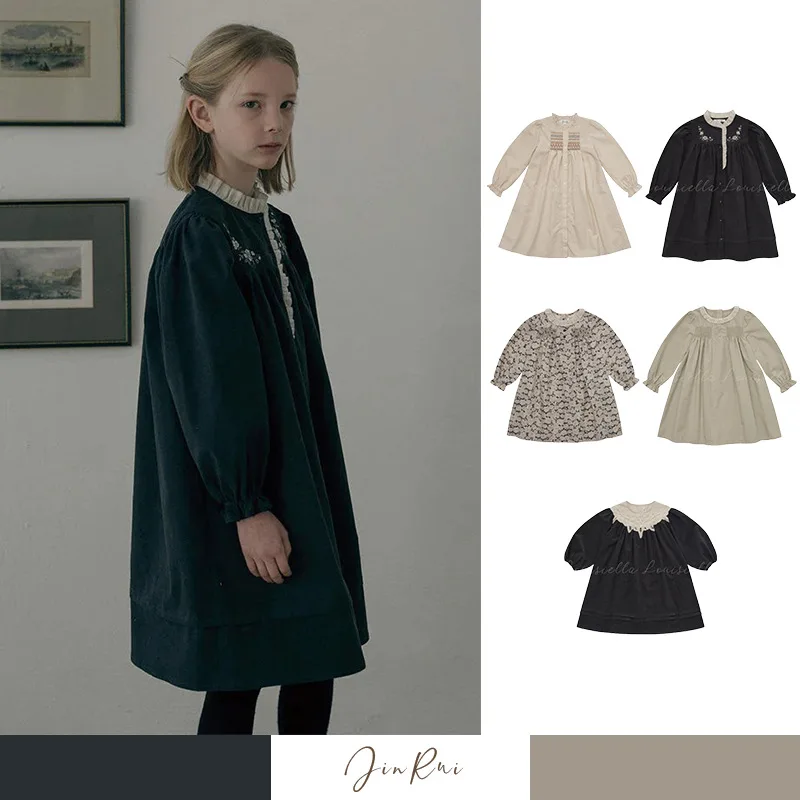 Girls' Dress 2025 Autumn New Printed Fashion Korean Edition Children's Dress Pure Cotton Cute Sweet Lace Girls' Princess Dress 
Girls' Dress 2025 Autumn New Printed Fashion Korean Edition Children's Dress Pure Cotton Cute Sweet Lace Girls' Princess Dress