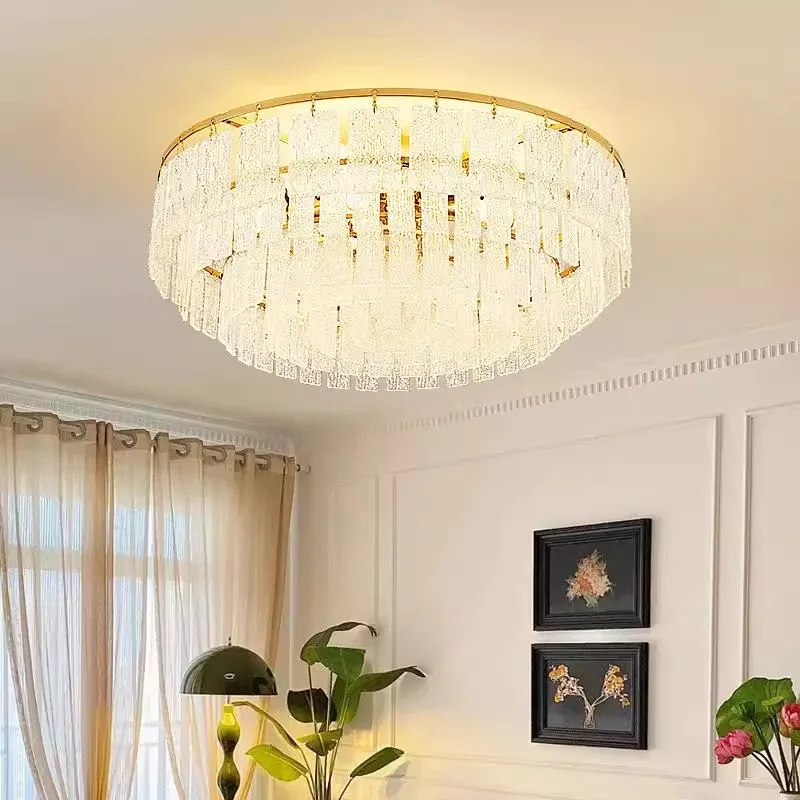 Post-modern light luxury crystal ceiling lamp New modern simple dining room crystal chandelier Advanced living room ceiling lamp
Post-modern light luxury crystal ceiling lamp New modern simple dining room crystal chandelier Advanced living room ceiling lamp