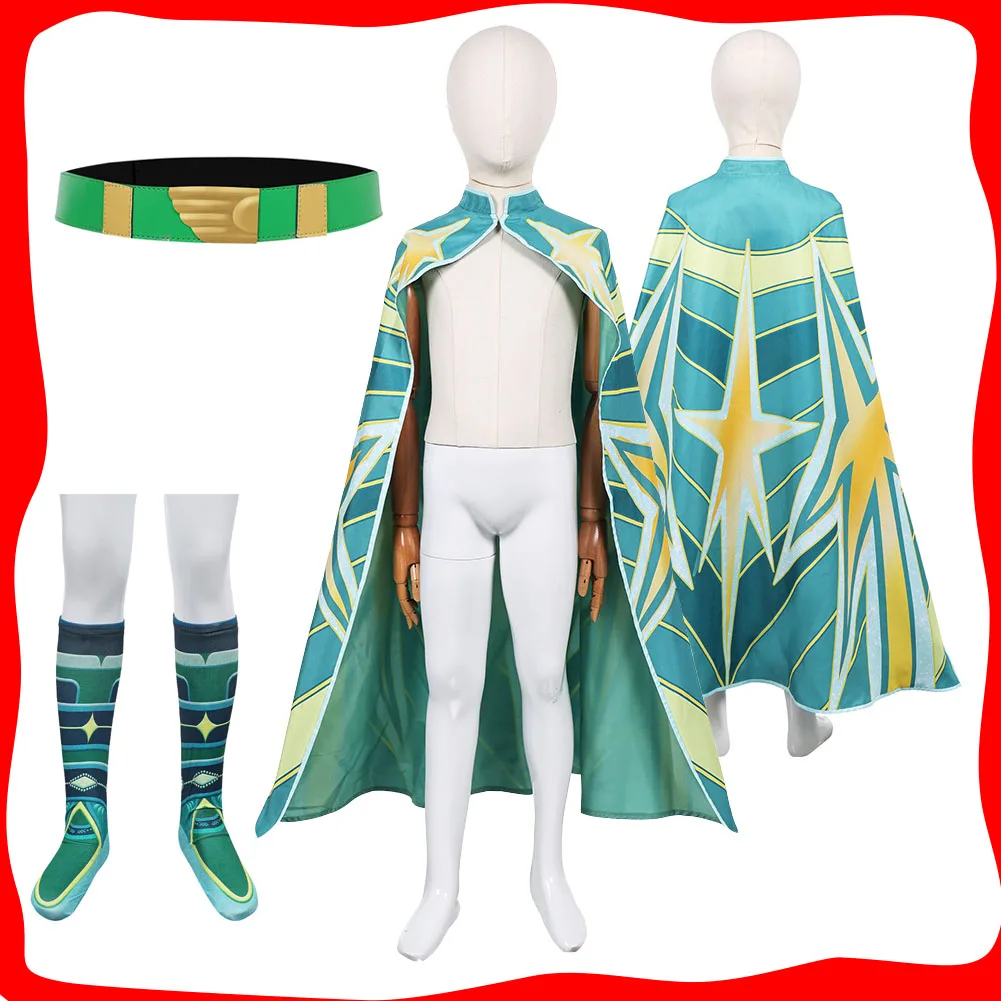 Elio Cosplay Kids Children Costume Roleplay Green Cloak Belt Sokcs for Boy Cartoon Movie Clothes Halloween Carnival Party Suit
Elio Cosplay Kids Children Costume Roleplay Green Cloak Belt Sokcs for Boy Cartoon Movie Clothes Halloween Carnival Party Suit