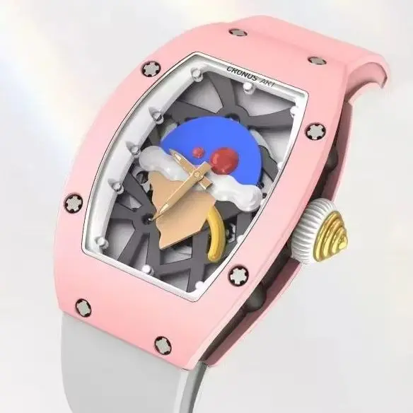 CRONUSART Women Automatic Watch 31mm Tonneau Ladies Mechanical Wristwatch Ceramic Case Fluororubber Strap Sapphire Mirror
CRONUSART Women Automatic Watch 31mm Tonneau Ladies Mechanical Wristwatch Ceramic Case Fluororubber Strap Sapphire Mirror