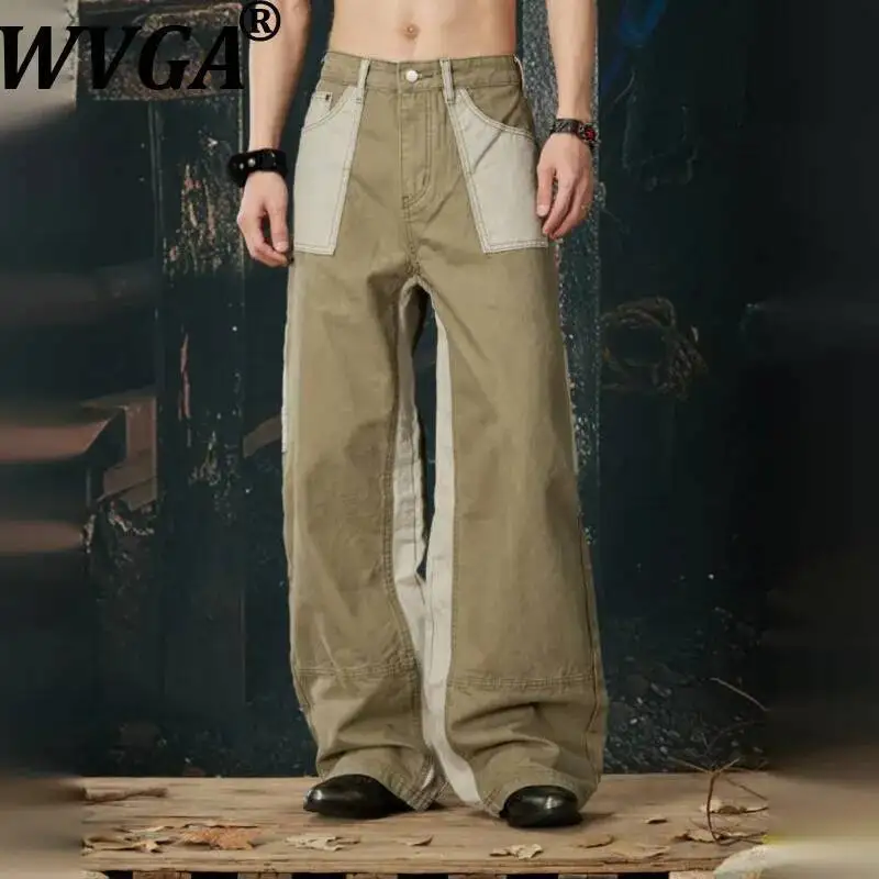WVGA 2026 Spring Summer New Men Deconstructed Color-Block Trendy Washed Cargo Pants Niche Casual Loose Straight Trousers W24150
WVGA 2026 Spring Summer New Men Deconstructed Color-Block Trendy Washed Cargo Pants Niche Casual Loose Straight Trousers W24150