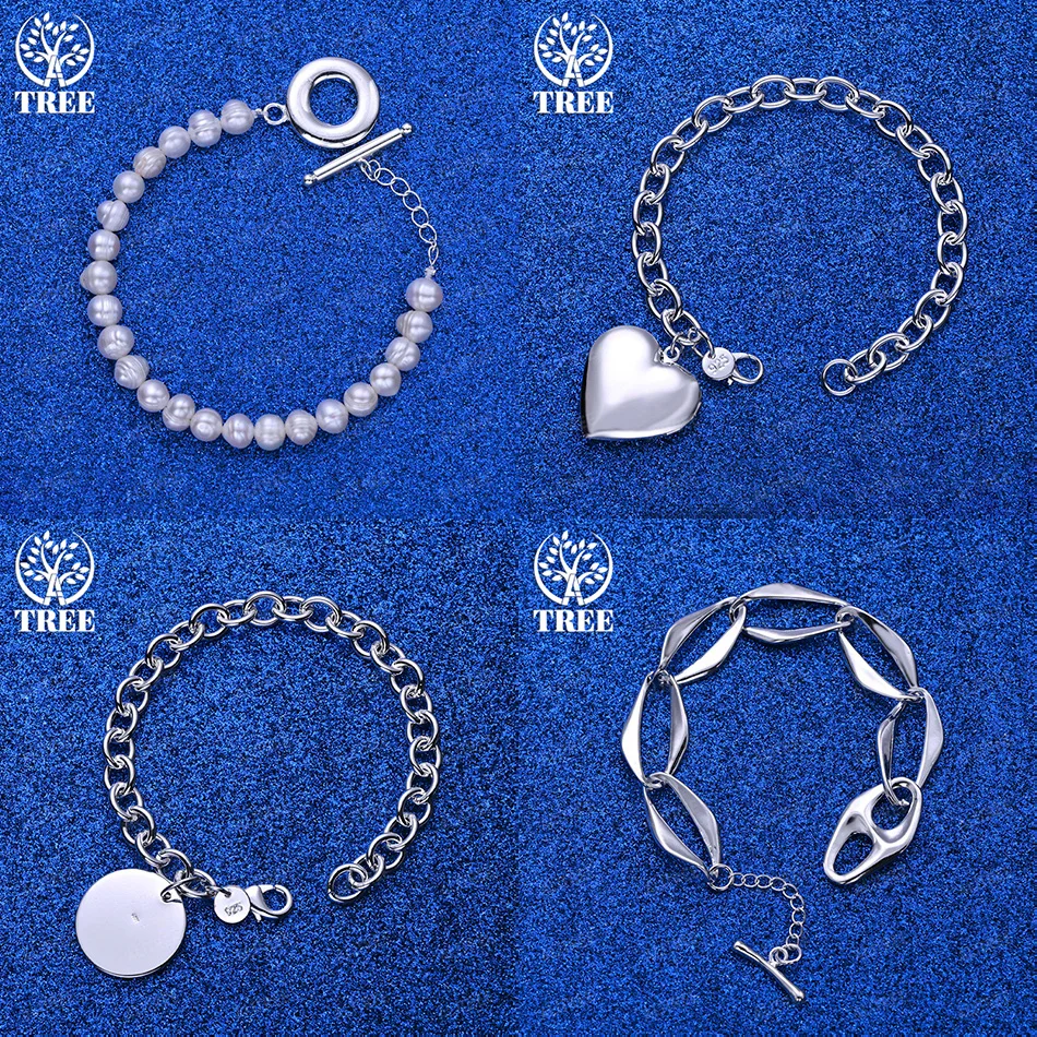 Trendy Jewelry 925 Sterling Silver Solid Round Heart Beads Irregular Oval Bracelets Women Party Wedding Cute Gift Accessories
Trendy Jewelry 925 Sterling Silver Solid Round Heart Beads Irregular Oval Bracelets Women Party Wedding Cute Gift Accessories