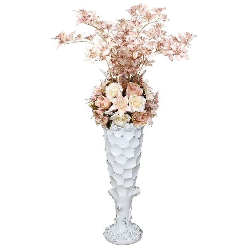 Hxl Floor Emulational Floriculture Set Frp Large Vase Home Decoration Flower Arrangement Ornaments
Hxl Floor Emulational Floriculture Set Frp Large Vase Home Decoration Flower Arrangement Ornaments