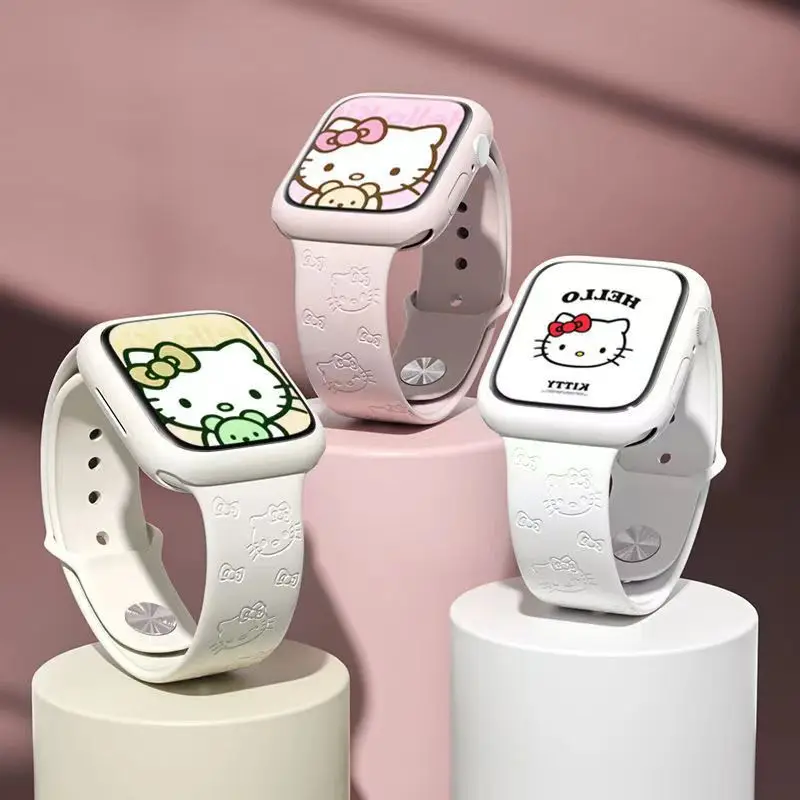Hello Kitty Cute Silicone Strap Suitable for Appie Watch line silicone Apple Watch with iWatch cute print cat print
Hello Kitty Cute Silicone Strap Suitable for Appie Watch line silicone Apple Watch with iWatch cute print cat print